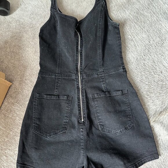Denim Romper - Picture 2 of 4
